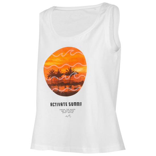 4F Γυναικεία αμάνικη μπλούζα